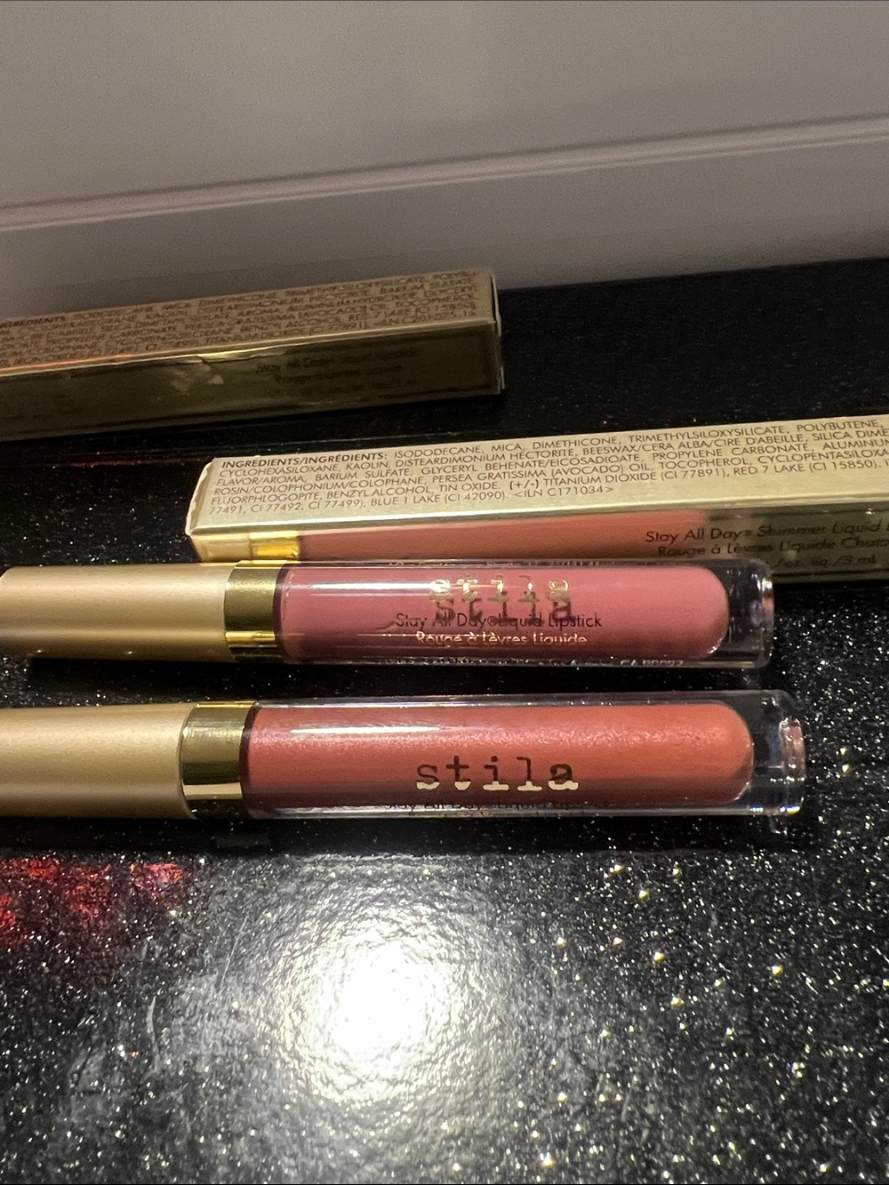Stila Liquid Lipstick Duo — Dusty Rose & Peachy Coral bundle of 2